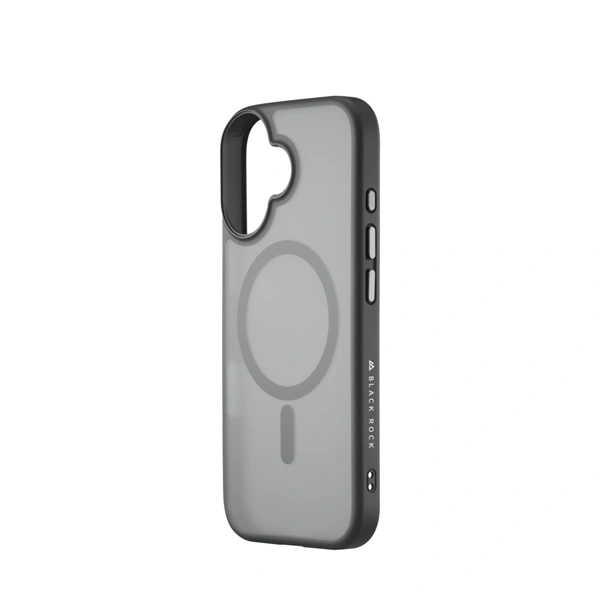 Black Rock Hybrid Case, kryt pro Apple iPhone 17, magnetický, matný, poloprůhledný černý