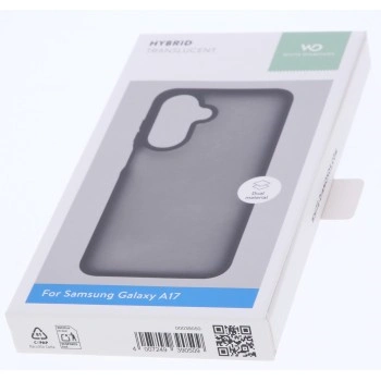 White Diamonds Hybrid Case, kryt pro Samsung Galaxy A17/A17 5G, matný, poloprůhledný černý