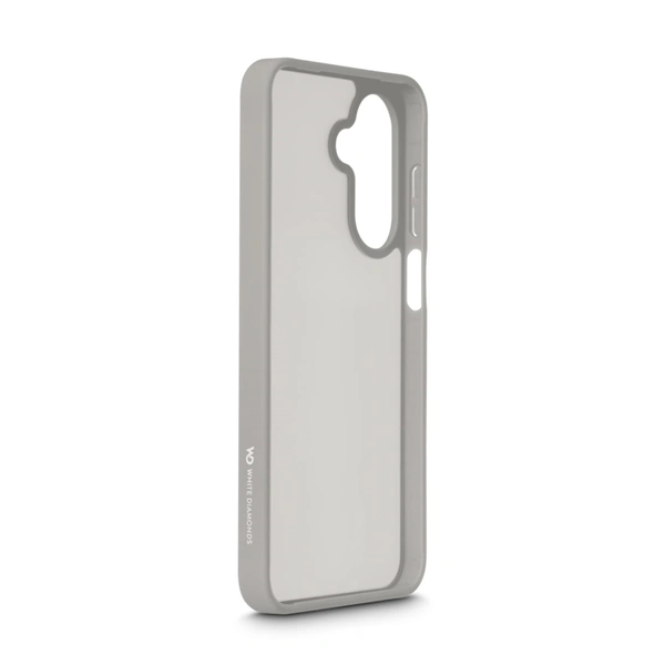 White Diamonds Hybrid Case, kryt pro Samsung Galaxy A17/A17 5G, matný, poloprůhledný šedý