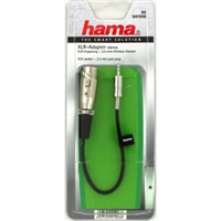 Hama audio redukce XLR zásuvka - jack 3,5mm stereo vidlice