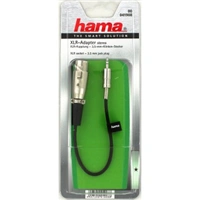 Hama audio redukce XLR zsuvka - jack 3,5mm stereo vidlice