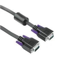 Hama VGA propojovací kabel, 15pin., 75 ohm, ferity, 30m, erný