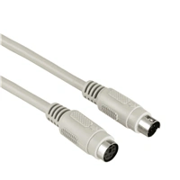 Hama prodlužovací kabel PS/2, mini-DIN 6pin, 2m, šedý