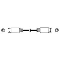 Hama prodluovac kabel PS/2, mini-DIN 6pin, 2m, ed