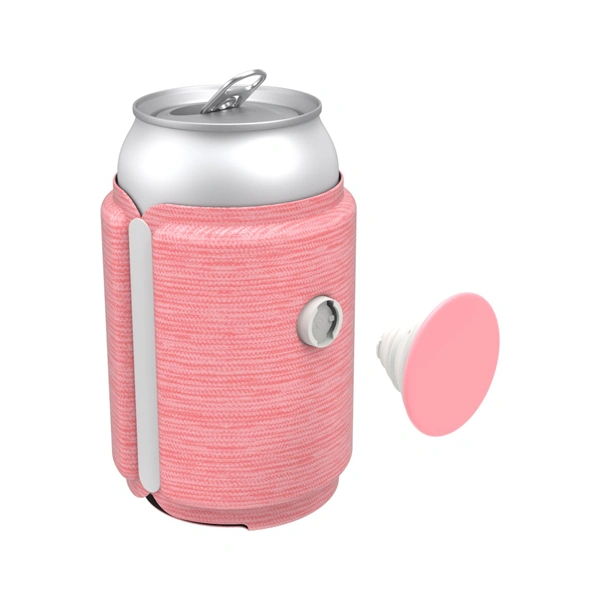 PopSockets PopThirst, držák/obal na plechovku, s integrovaným PopGrip Gen. 2, růžový melanž