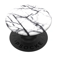 PopSockets PopGrip Gen.2, Dove White Marble, bílo-černý mramor