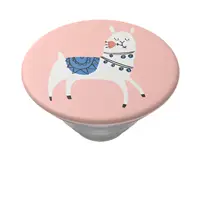 PopSockets PopTop Gen.2, Loyal Llama Lover, lama na růžovém pozadí, výměnný vršek