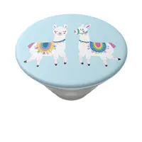 PopSockets PopTop Gen.2, Llamalliance in Blue, dvě lamy na modrém pozadí, výměnný vršek