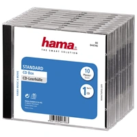 Hama CD BOX náhradní obal, 10ks/bal, transparentní/černá