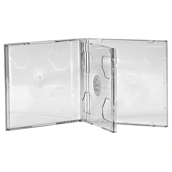 Hama CD Double box, standardní obal na 2 CD/DVD, průhledný, balení 5 ks (cena za balení)