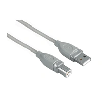 Hama USB kabel typ A-B, 3m, šedý, blistr