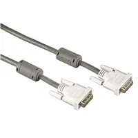 Hama DVI propojovací kabel, Dual link, 1,8m, edá