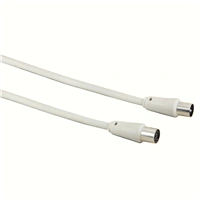 Hama anténní kabel 75dB, bílý, 5m, sáek