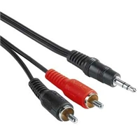 Hama jack vidlice 3,5mm stereo - 2 cinch vidlice, 1,5 m, sáek