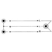 Hama jack vidlice 3,5mm stereo - 2 cinch vidlice, 1,5 m, sek