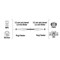 Hama audio kabel jack vidlice-vidlice, 1,5 m, sek