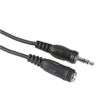 Hama prodluovaka jack 3,5mm stereo vidlice - zásuvka, 3 m, sáek