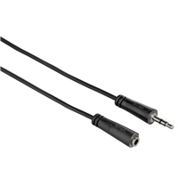 Hama prodluovaka jack 3,5mm stereo vidlice - zásuvka, 5 m, sáek