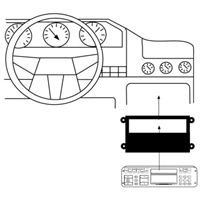 Hama radio Adapter Panel for VW Touran/Golf 5