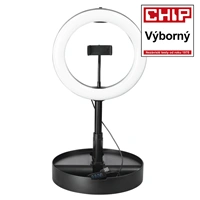 Hama SpotLight FoldUp 102, kruhové LED svtlo 10,2" pro smartphone, BT spou, skládací