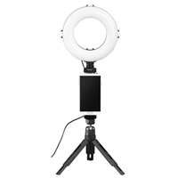 Hama kruhové LED světlo 6,7" pro smartphone/tablet, s Bluetooth spouští a stolním stativem