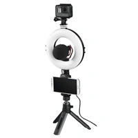Hama kruhov LED svtlo 6,7" pro smartphone/tablet, s Bluetooth spout a stolnm stativem