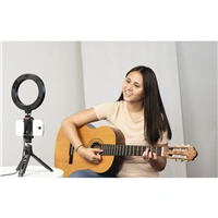 Hama kruhov LED svtlo 6,7" pro smartphone/tablet, s Bluetooth spout a stolnm stativem