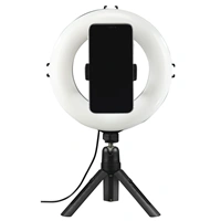 Hama SpotLight Smart 80, kruhové LED svtlo 8", s Bluetooth dálkovou spoutí a stolním stativem