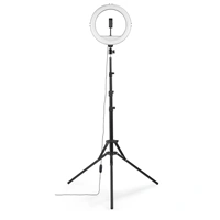 Hama SpotLight Steady 120 II, kruhové LED svtlo 12" pro telefon, Bluetooth spou, stativ