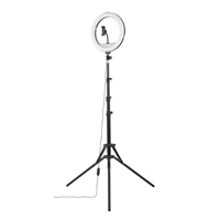 Hama SpotLight Steady 120 II, kruhov LED svtlo 12" pro telefon, Bluetooth spou, stativ