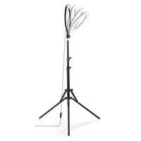 Hama SpotLight Steady 120 II, kruhov LED svtlo 12" pro telefon, Bluetooth spou, stativ
