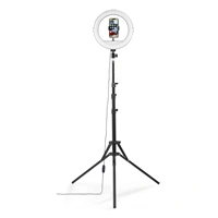 Hama SpotLight Steady 120 II, kruhov LED svtlo 12" pro telefon, Bluetooth spou, stativ