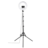 Hama SpotLight Steady 120 II, kruhov LED svtlo 12" pro telefon, Bluetooth spou, stativ