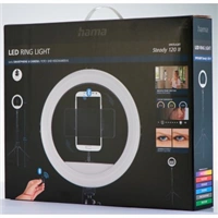 Hama SpotLight Steady 120 II, kruhov LED svtlo 12" pro telefon, Bluetooth spou, stativ