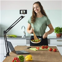 Hama 700 II, flexibiln kloubov rameno s drkem na mobil, 1/4" zvit, 70 cm