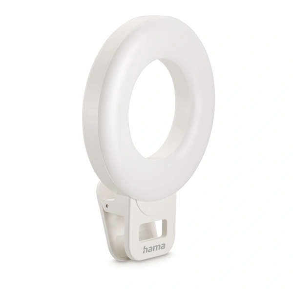 Hama LED kruhové světlo ToGo se svorkou na telefon, 60 LED, průměr 9,6 cm, nabíjecí