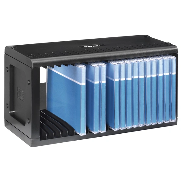 Hama CD Rack 20, stojan pro 20 CD, plastový, černý