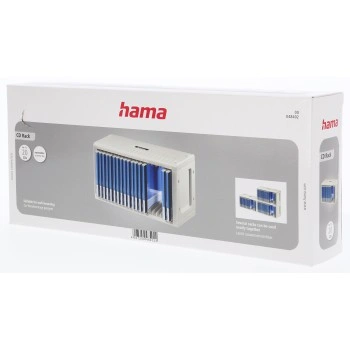 Hama CD Rack 20, stojan pro 20 CD, plastový, šedý