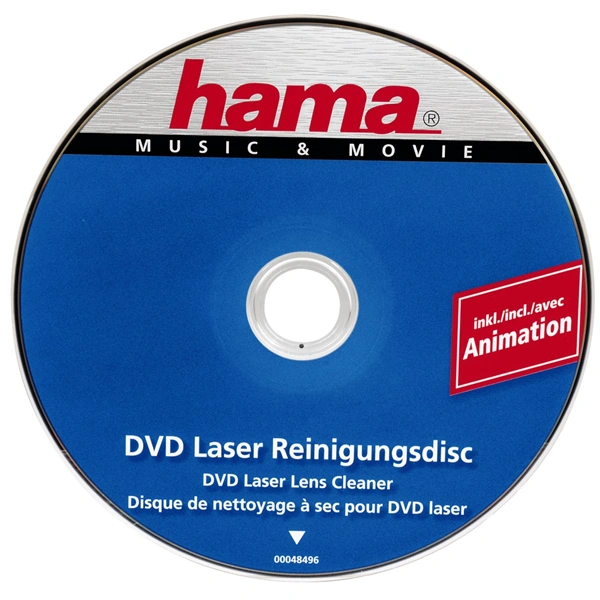 Hama disk pro čištění laserového snímače DVD mechaniky (suchý proces)