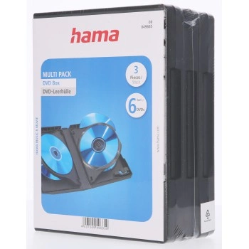 Hama obal na 6 DVD, s fólií, černý, balení 3 ks (cena za balení)