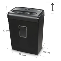 Hama Premium M8, skartovaka, micro ez, 8 list, stupe utajen P5, 20 l