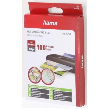Hama laminovací fólie, DIN A6 (11,1x15,4 cm), 80 µ, 100 ks