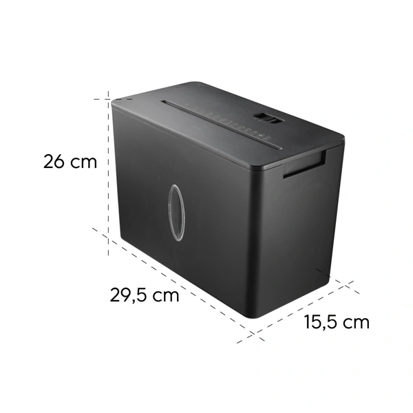 Hama Safe X40-B, skartovačka, křížový řez, 4 listy, bezpečnostní úroveň P4 T4 E3, černá