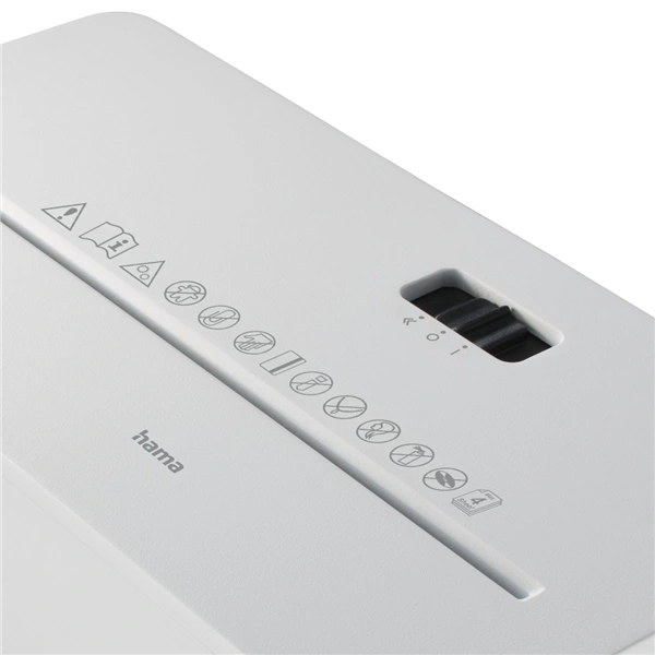 Hama Safe X40-B, skartovačka, křížový řez, 4 listy, bezpečnostní úroveň P4 T4 E3, bílá