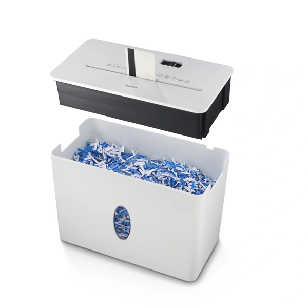 Hama Safe X40-B, skartovačka, křížový řez, 4 listy, bezpečnostní úroveň P4 T4 E3, bílá