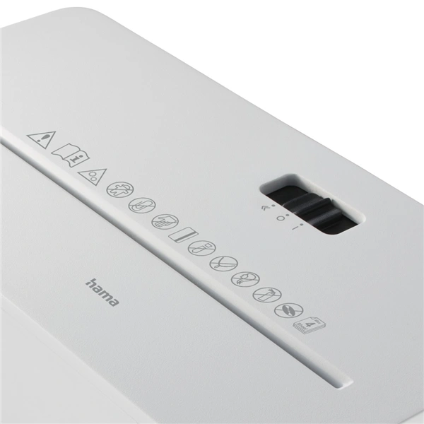 Hama Safe X40-B, skartovačka, křížový řez, 4 listy, bezpečnostní úroveň P4 T4 E3, bílá