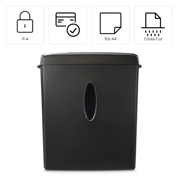 Hama Safe X100CD, skartovačka, křížový řez, 10 listů, bezpečnostní úroveň P4 T4 E3