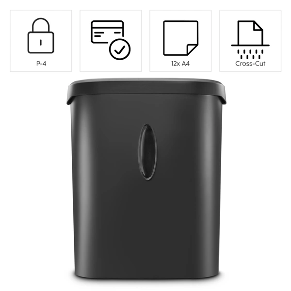 Hama Safe X120, skartovačka, křížový řez, 12 listů, bezpečnostní úroveň P4 T4 E3