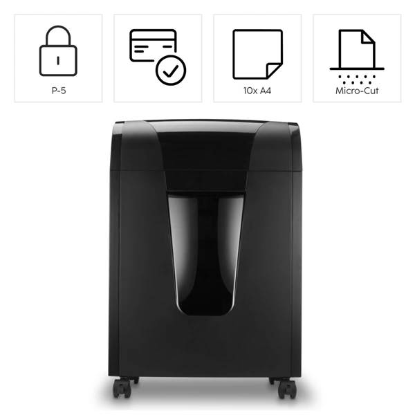 Hama Prime M100, skartovačka, micro řez, 10 listů, bezpečnostní úroveň P5 T5 E4