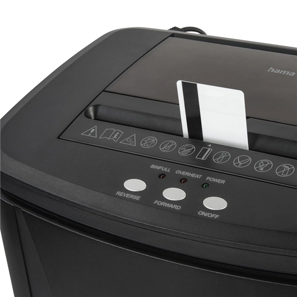 Hama Safe Auto M1200, skartovačka, micro řez, podavač, 120 listů, bezpečnostní úroveň P4 T4 E3